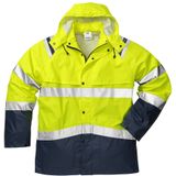 Fristads - 4624 RS Hi-Vis - Regenjack - Geel/Marineblauw - PU Gecoate Polyester Jersey