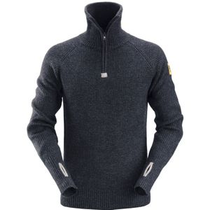 Snickers 2905 ½ Zip Wollen Sweater Marineblauw