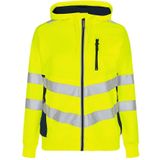 F. Engel 8027 Safety Ladies Sweat Cardigan Yellow/Blue Ink maat L