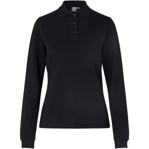 Pro Wear by Id 0545 Long-sleeved polo shirt stretch women Black