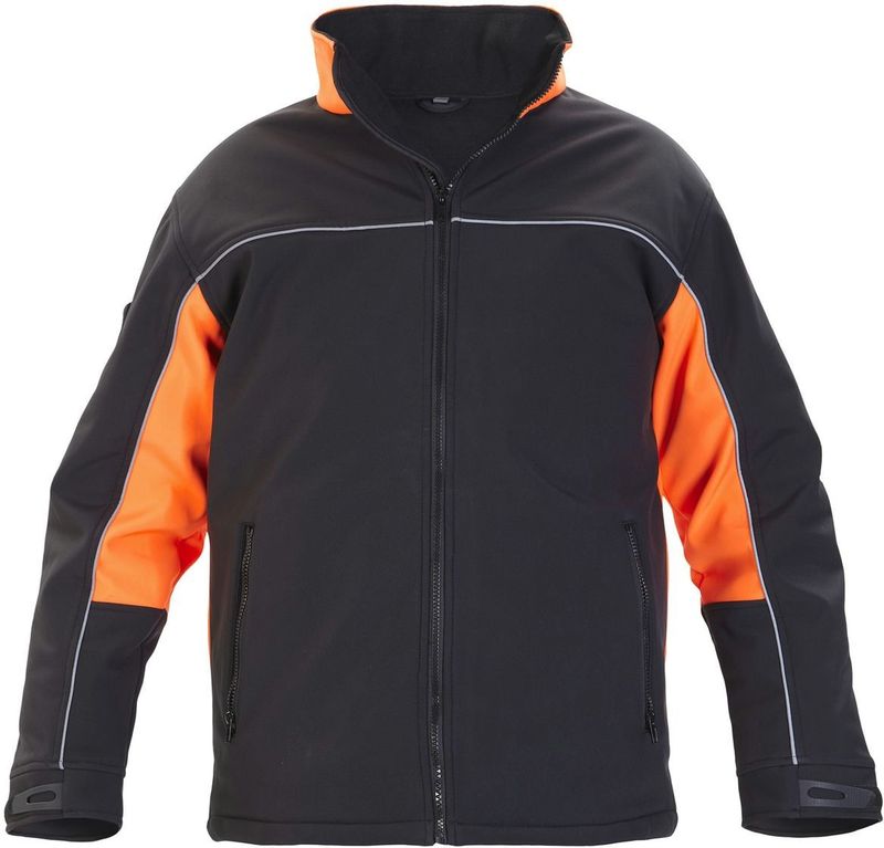 Hydrowear Rio Softshell jack Zwart/Oranje maat XS
