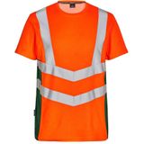 F. Engel 9544 Safety T-Shirt SS Orange/Green