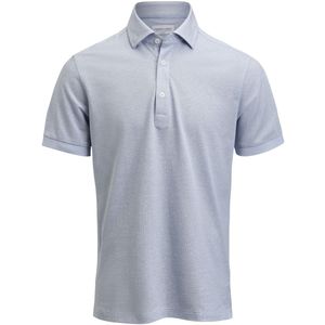 J Harvest Frost Indigo Bow 133 S S Polo Tailored Fit 2913300 - Hemelsblauw