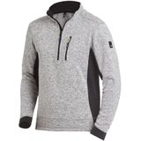 FHB - Patrick - Gebreide Fleece-Trui - Zwart