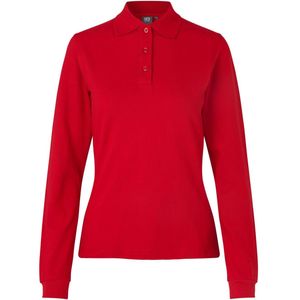 Pro Wear by Id 0545 Long-sleeved polo shirt stretch women Red