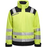 Jobman - 1347 Hi-Vis Winterjas - Geel/Navy - Slijtvast STAR Polyester