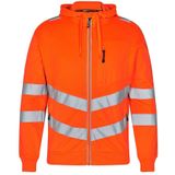 F. Engel 8025 Safety Sweat Cardigan Orange maat L