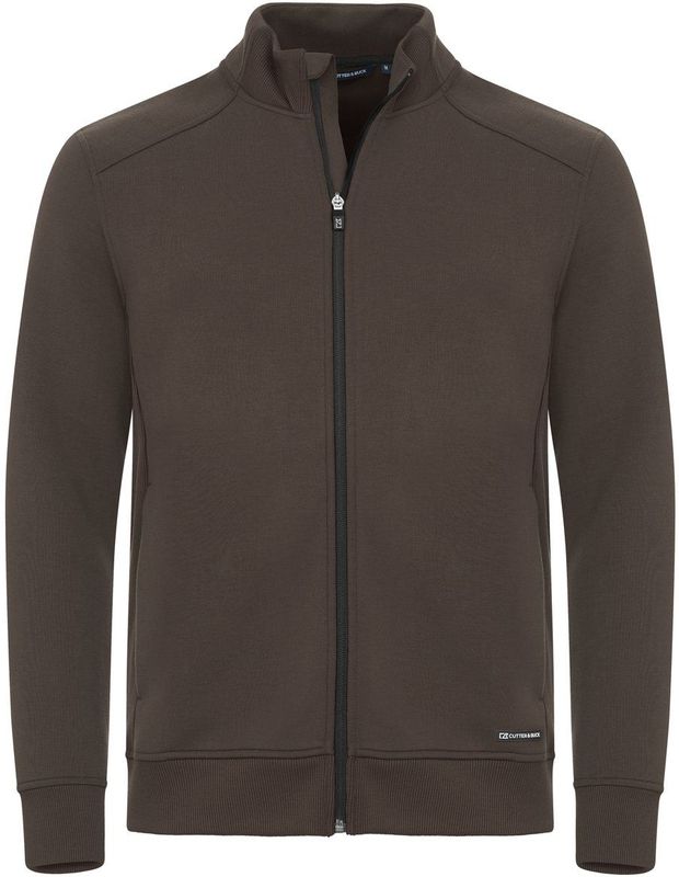 Cutter & Buck Pemberton Cardigan Full Zip Heren Donker Mokka maat S