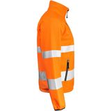 Jobman - 1202 Hi-Vis Softshell Jacket - Oranje - Klasse 3 Gecertificeerd