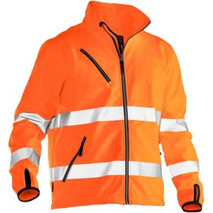Jobman - 1202 Hi-Vis Softshell Jacket - Oranje - Klasse 3 Gecertificeerd