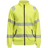 Jobman 5325 Sweatshirt Full-Zip Hi-Vis Heren Geel maat L