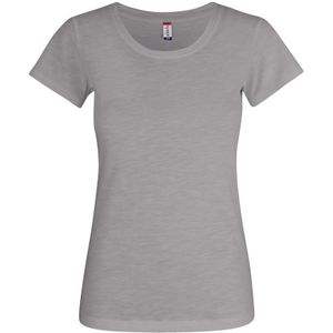 Clique Slub-T Ladies Grijs maat XS