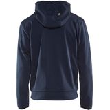 Blåkläder 3363-2526 Hoodie met rits Donker marineblauw/High vis geel maat L
