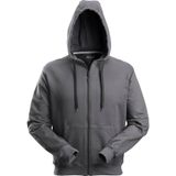 Snickers 2801 Classic Zip Hoodie Staalgrijs