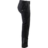 Dames Werkbroek - Stretch - Zwart - Katoen - Reflecterende Details