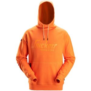 Snickers 2894 Logo Hoodie Warm Oranje maat M