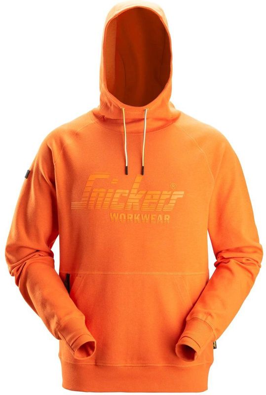 Snickers 2894 Logo Hoodie Warm Oranje maat XS