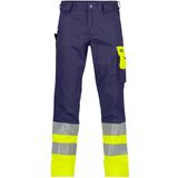 Dassy - Omaha - Hogezichtbaarheidsbroek - Marineblauw/Fluogeel - 245 gram