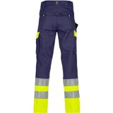 Dassy - Omaha - Hogezichtbaarheidsbroek - Marineblauw/Fluogeel - 245 gram