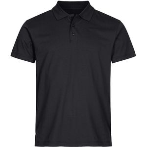 Clique Single Jersey Polo Zwart