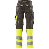 Mascot Safe Supreme Broek met kniezakken 15679-860 - donkerantraciet/hi-vis geel