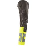 Mascot Safe Supreme Broek met kniezakken 15679-860 - donkerantraciet/hi-vis geel