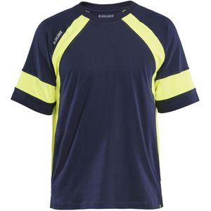 Blåkläder 3523-1030 T-shirt Visible Marine/High Vis Geel