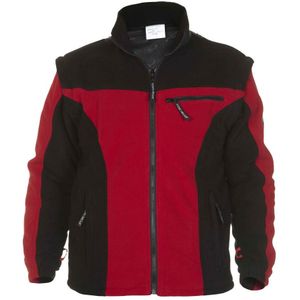 Hydrowear Keulen Fleecejack Zwart/Rood