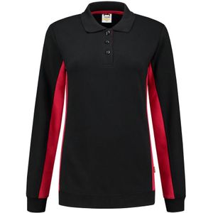 Tricorp 302002 Polosweater Bicolor Dames Zwart/Rood