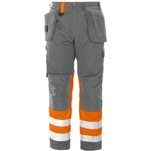 Projob 6502 Werkbroek - ISO 20471 Klasse 1 Oranje/Grijs