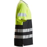 Snickers 2534 AllroundWork High-Vis T-Shirt Klasse 1 - HV Geel Zwart