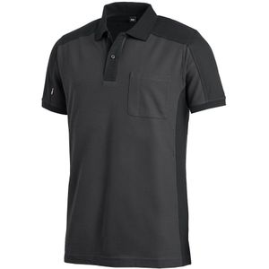 FHB Konrad Poloshirt tweekleurig Antraciet-Zwart