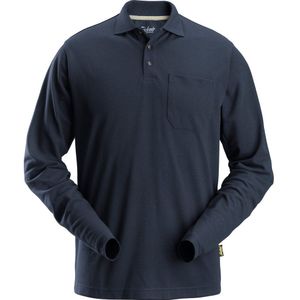 Snickers 2608 Poloshirt met Lange Mouwen Marineblauw maat S