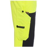 Fristads - Flamestat Werkbroek - Hi-Vis Geel/Marineblauw - Vrouwelijke Pasvorm - Vlamwerend