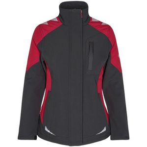 F. Engel 8815 Galaxy Softshell Jacket Ladies Anthracite/Red maat S