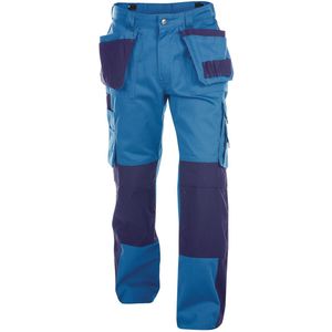 Dassy Seattle Tweekleurige holsterzakkenbroek met kniezakken Korenblauw/Marineblauw 300gr