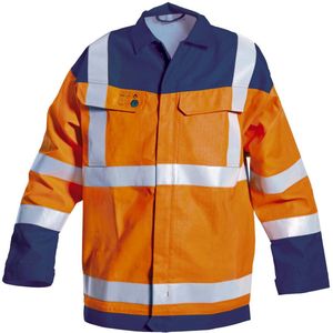 Hydrowear Madrid Werkjas Marineblauw/Oranje maat 4XL