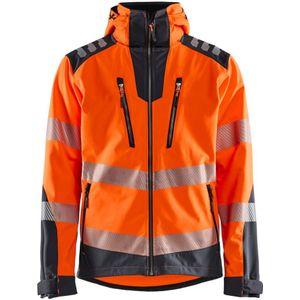 Blåkläder 4491-2513 Softshell jack High Vis High Vis Oranje/Medium Grijs maat 4XL