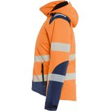Blåkläder 4401-2513 Dames High Vis Lichtgewicht Softshell Winterjas High Vis Oranje/Marineblauw maat L