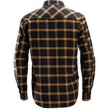 Snickers 8516 AllroundWork Licht Flanellen Shirt Zwart/Bruin