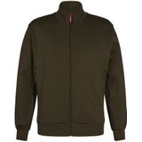 F. Engel 8024 Sweatshirt With Collar Forest Green maat L