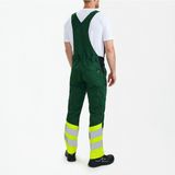Engel Safety Amerikaanse overall met 2-weg stretch 3546-314 - Green / Hi-vis Yellow - 42