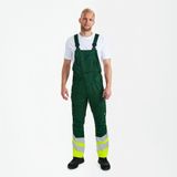 Engel Safety Amerikaanse overall met 2-weg stretch 3546-314 - Green / Hi-vis Yellow - 42