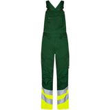 Engel Safety Amerikaanse overall met 2-weg stretch 3546-314 - Green / Hi-vis Yellow - 42