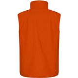 Clique Classic Softshell Vest Heren Diep Oranje