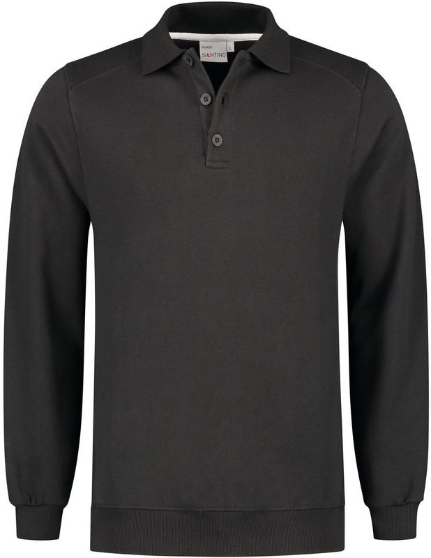 Santino Ramon Polosweater Graphite maat XS