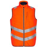 F. Engel 5159 Safety Quilted Inner Vest Orange/Blue Ink