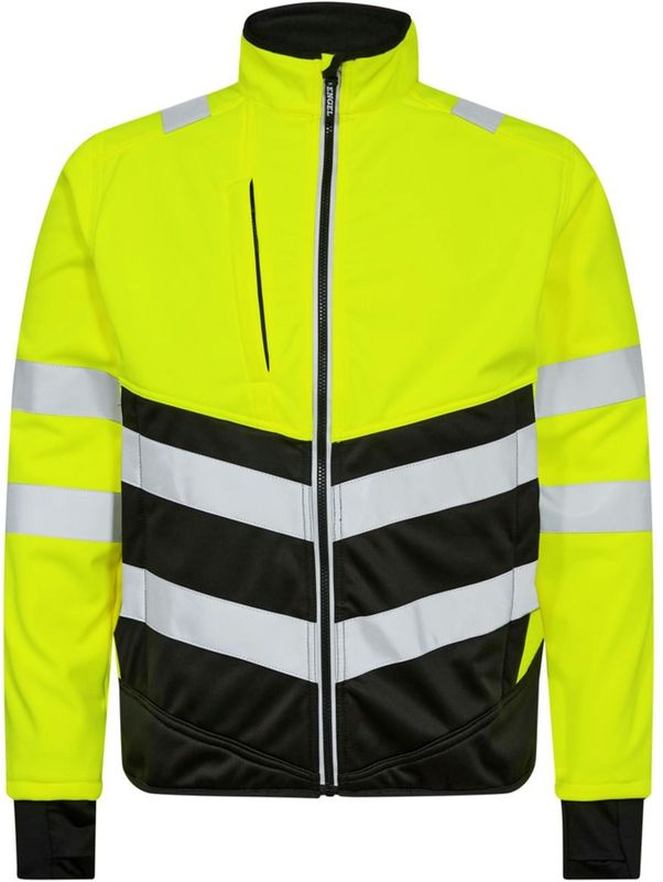 Engel - Safety Softshell Jack 1150-237 - Hi-vis Yellow / Black