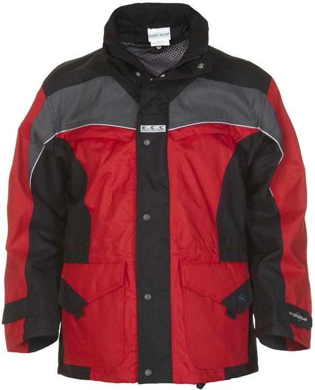Hydrowear Keulen Parka Zwart/Rood maat S