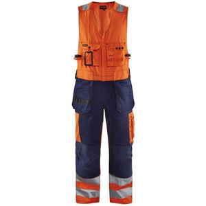 Blåkläder 2653-1804 Amerikaanse overall High Vis Oranje/Marineblauw